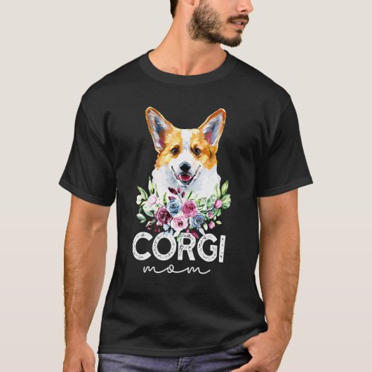 コーギー犬のママ Tシャツ (正面)