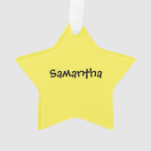 コーギー犬の子犬のペンブロークのウェールズのクリスマスのサンタの帽子 オーナメント (裏面)