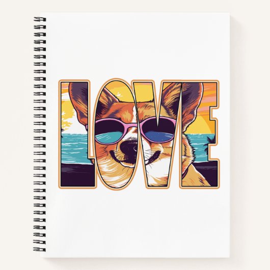 コーギー犬の愛 ノートブック (正面)