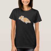 コーギー犬の手描きスケッチ Tシャツ (正面)