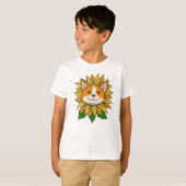 コーギー犬ひまわり Tシャツ (正面フル)