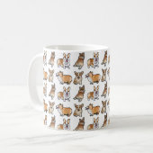 コーギー犬マグ コーヒーマグカップ (正面左)