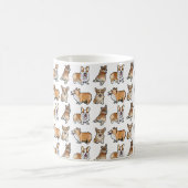 コーギー犬マグ コーヒーマグカップ (中央)