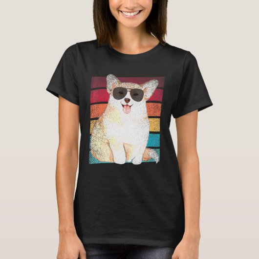 コーギー犬ママパパ服 Tシャツ (正面)