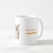 コーギー犬好きのための面白いコーギーマグカップギフト コーヒーマグカップ (正面右)