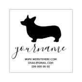 コーギー犬種の犬舎 ラバースタンプ (インプリント)