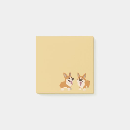 コーギー犬 ポストイット (正面)