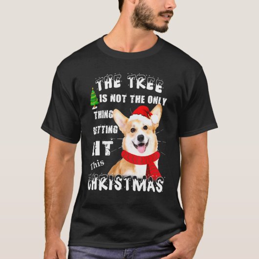 コーギー犬 木が唯一点火されるのではない Tシャツ (正面)