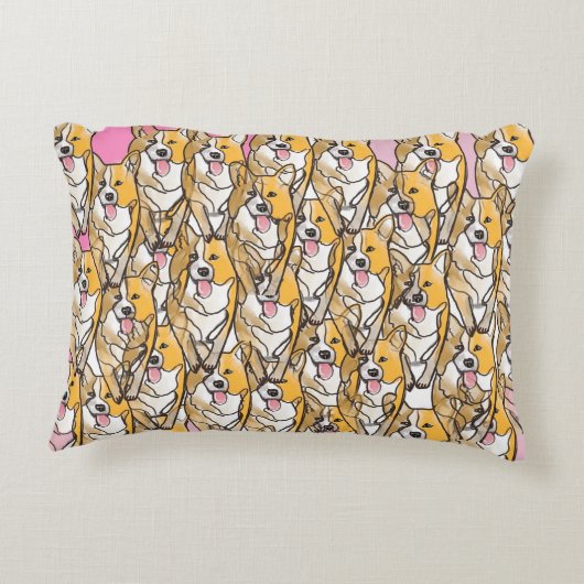 コーギー訛り枕 アクセントクッション (裏面)