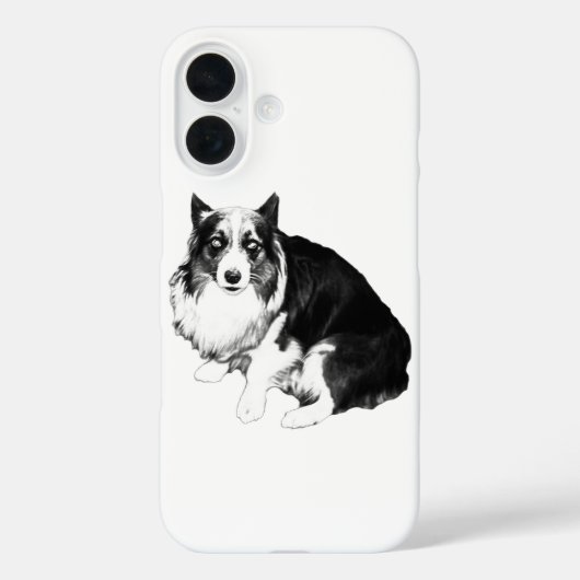 コーギー静かな強さケース Case-Mate iPhoneケース (裏面)