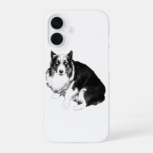 コーギー静かな強さケース iPhone 16ケース (裏面)