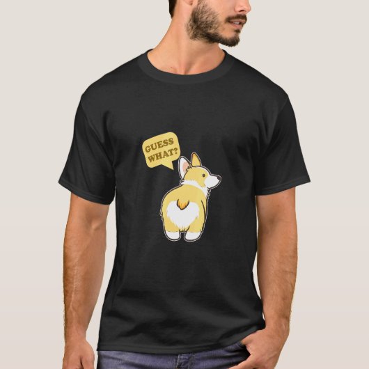 コーギー+おしり+犬 Tシャツ (正面)