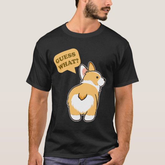 コーギー+おしり+犬 Tシャツ (正面)