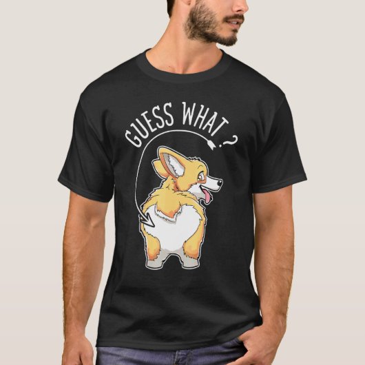 コーギー お尻 コーギー 犬 パピー Tシャツ (正面)