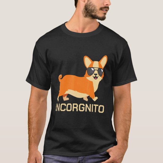 コーギー インコグニート かわいい Tシャツ (正面)