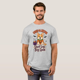 コーギー・オ・ランタン・ハロウィンTシャツ｜ペットデザイン Tシャツ