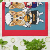 コーギー キッチンタオル (折り畳み)