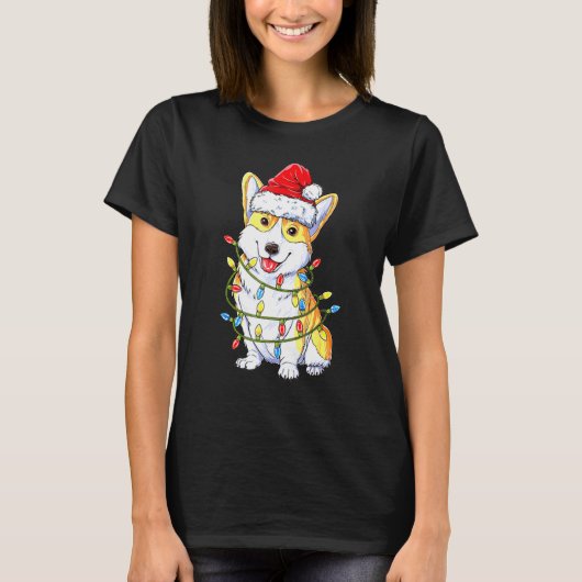 コーギー クリスマス ださいセーター Tシャツ (正面)