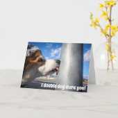 コーギー クリスマス ストーリー カード (黄色い花)