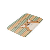 コーギー "コギたま(レッド)" -Retro- バスマット (アングル)