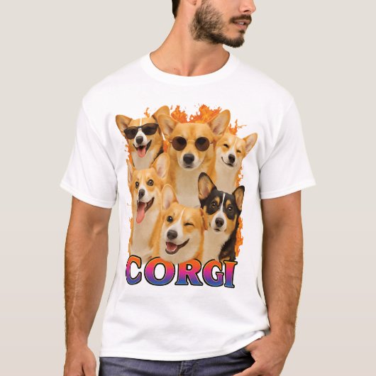 コーギー コピー Tシャツ (正面)