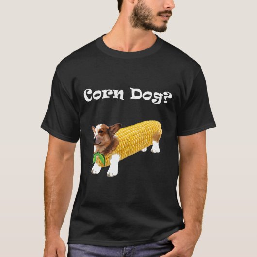 コーギー コーンドッグ Tシャツ (正面)