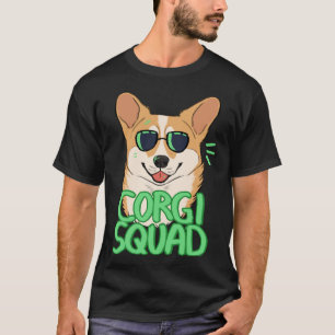 コーギー・スカッド・レッド Tシャツ