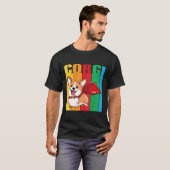 コーギー スーパーヒーロー T わんこ Tシャツ (正面フル)