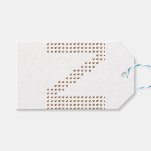 コーギー ハイキング アドベンチャー Z パターン ギフトタグ (正面(横))