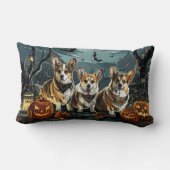 コーギー ハロウィン おばけ ランバークッション (裏面)