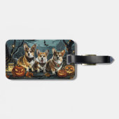コーギー ハロウィン スプーキー ラゲッジタグ (裏面横)