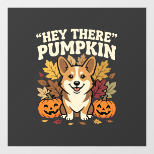 コーギー ハロウィン ハロウィン パンプキン デザイン ウィンドウサイン