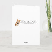 コーギー バレンタインデーのカード カード (裏面)