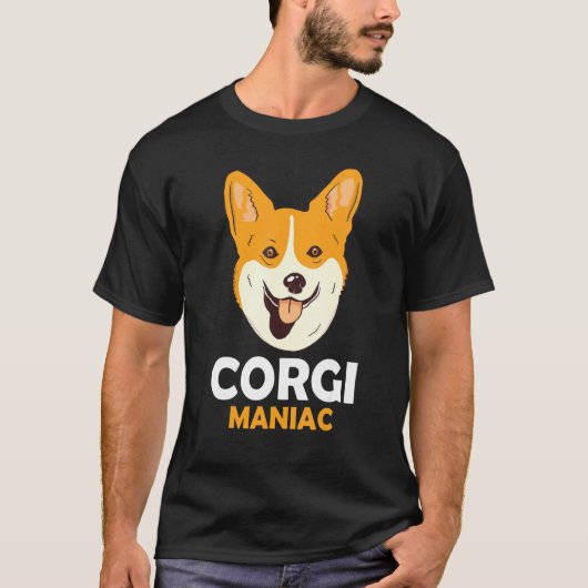 コーギー マニア 犬 犬の飼い主 Tシャツ (正面)