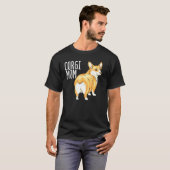 コーギー ママ かわいい犬 ペットオーナー 保護 Tシャツ (正面フル)