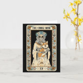 コーギー ママ タロット カード スケルトン 犬 愛好家 ソキー ハロ (黄色い花)