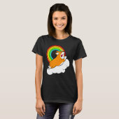コーギー ユニコーン 虹 Tシャツ (正面フル)