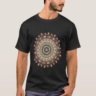 コーギー ヨガ メダリオン Tシャツ