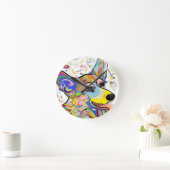 コーギー ラウンド壁時計 (ホーム)