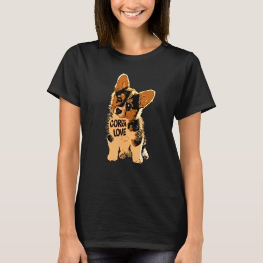 コーギー ラブ Tシャツ (正面)