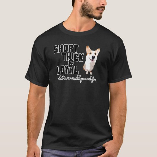 コーギー 厚く忠誠 Tシャツ (正面)