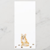 コーギー 子犬 ウェディングパーティー メニュー (裏面)