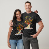 コーギー 照明 クリスマスツリー コーギー クリスマスツリー Tシャツ (ユニセックス)