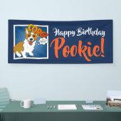 コーギー、犬のスーパーヒーロー! 横断幕 (トレードショー)