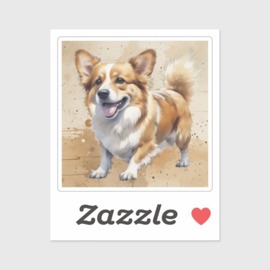 コーギー 犬 ペット 動物 シール (シート)
