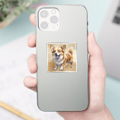 コーギー 犬 ペット 動物 シール (スマートフォン)