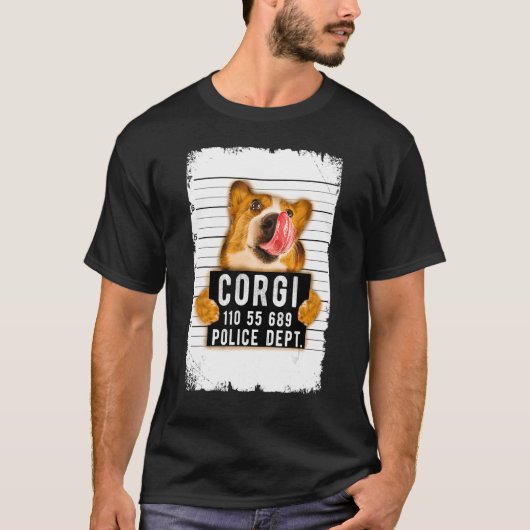 コーギー 顔写真 Tシャツ (正面)