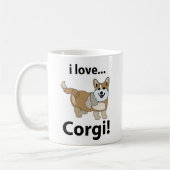 コーギー I Love Corgi マグカップ (左)