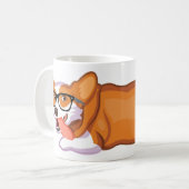 コーギーSploot コーヒーマグカップ (正面左)