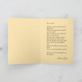 コーギ失った金ゴールドエンジェルカード用悔やみや弔慰 招待状 (内部)